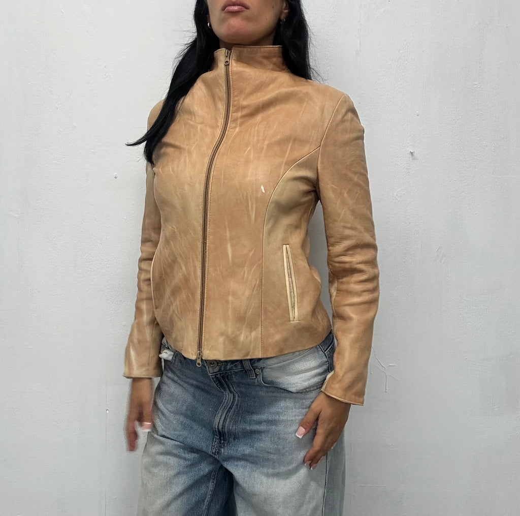 vintage leather jacket