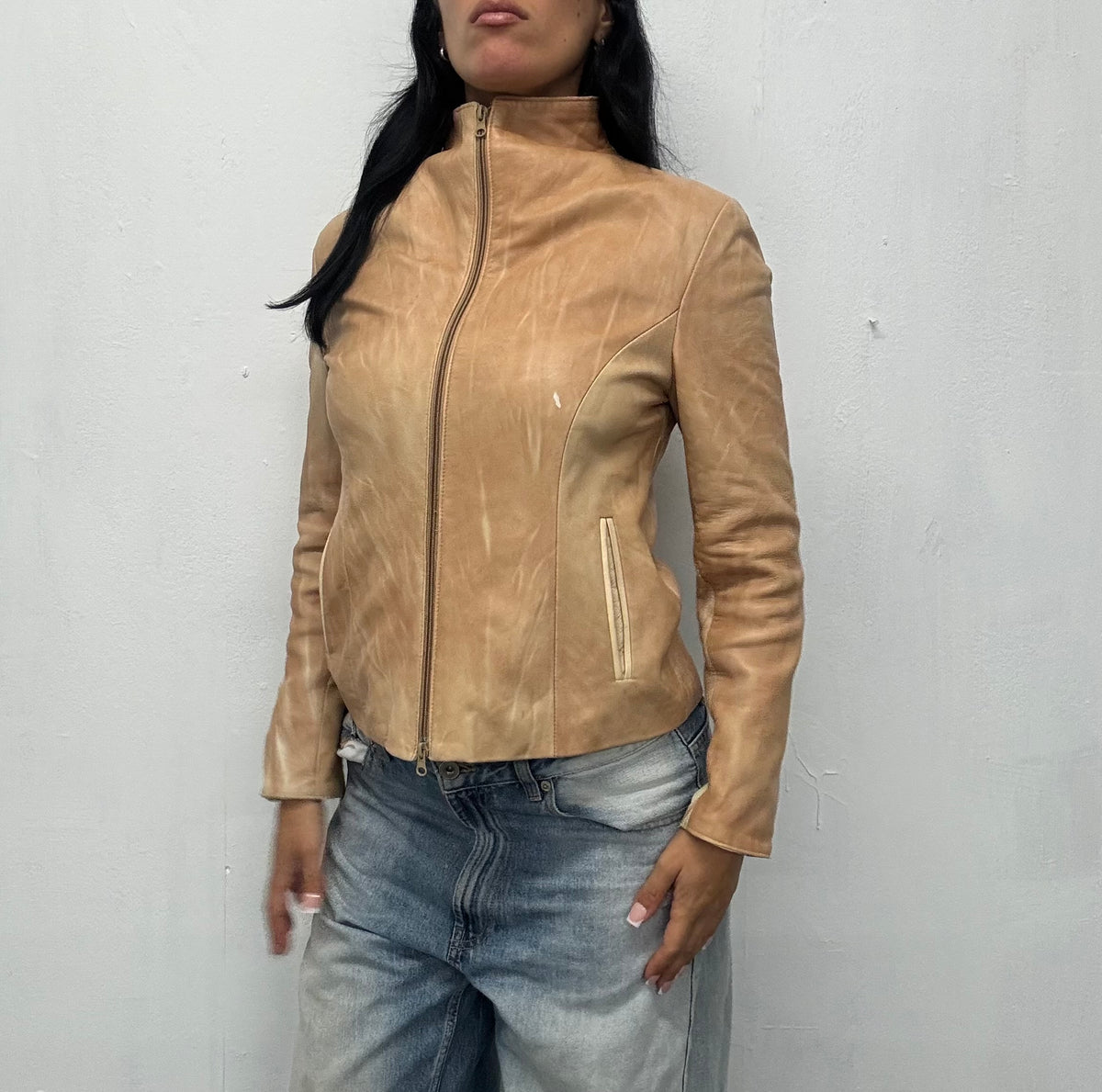 vintage leather jacket