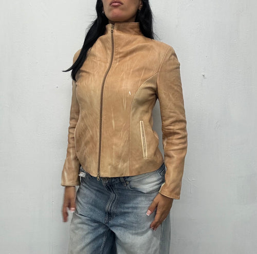 vintage leather jacket