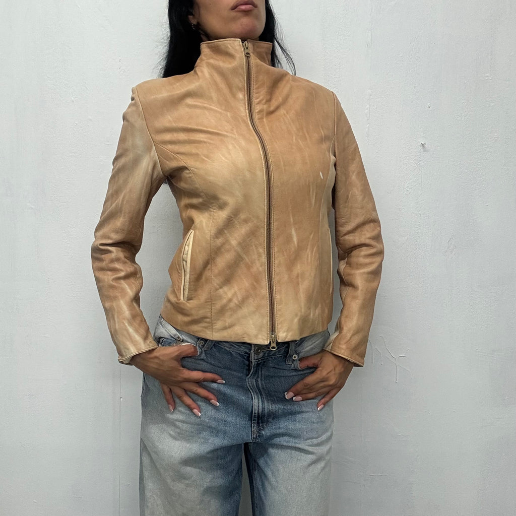 vintage leather jacket