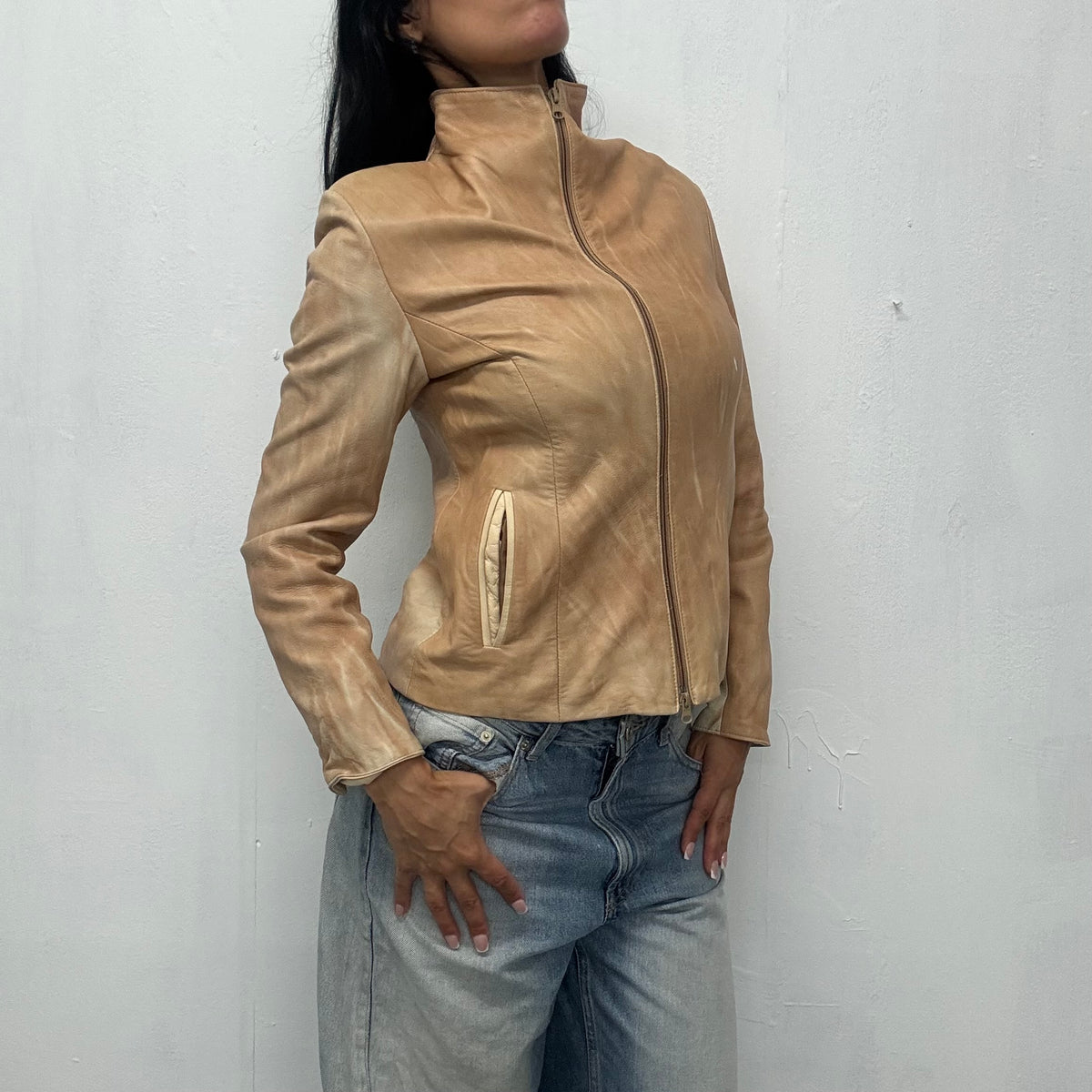 vintage leather jacket