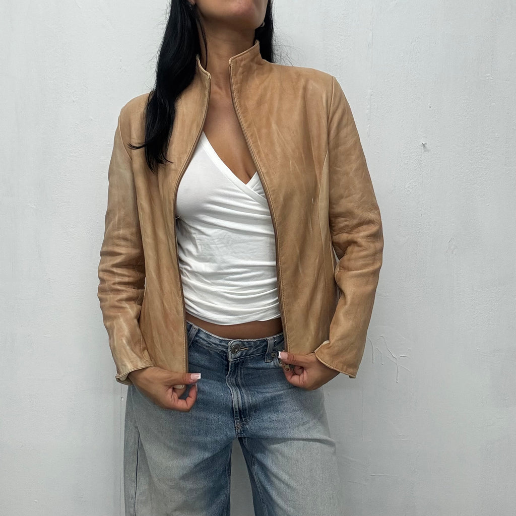 vintage leather jacket