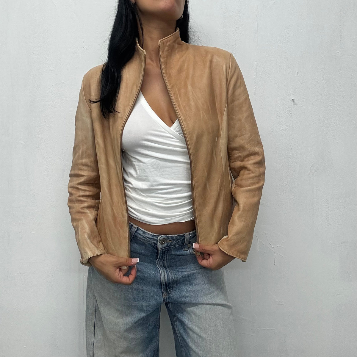 vintage leather jacket