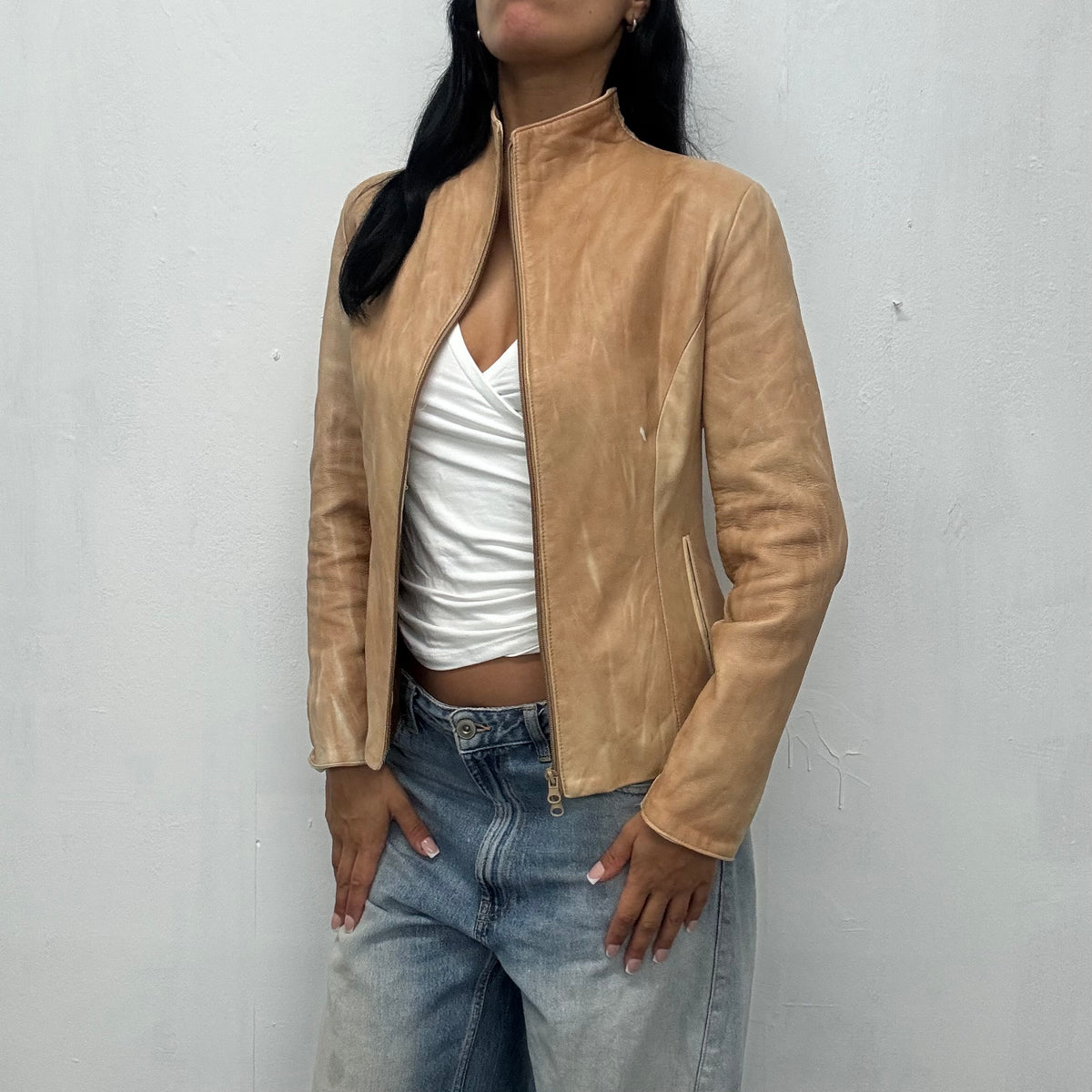 vintage leather jacket